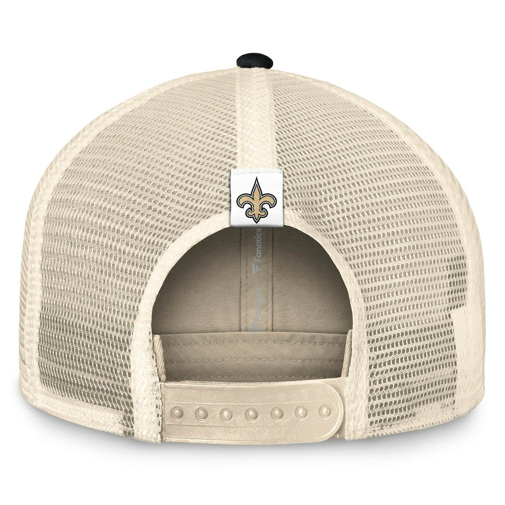 New Orleans Saints Diamond Stripe Trucker Adjustable Hat | NFL Outlet