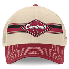 Arizona Cardinals Diamond Stripe Trucker Adjustable Hat | NFL Outlet