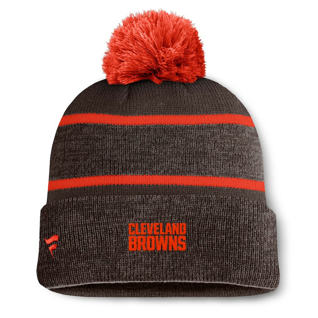 Cleveland Browns Holding Cuffed Knit Hat with Pom | NFL New