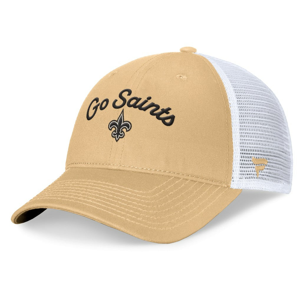 New Orleans Saints Women's Slogan Trucker Adjustable Hat | NFL Hot