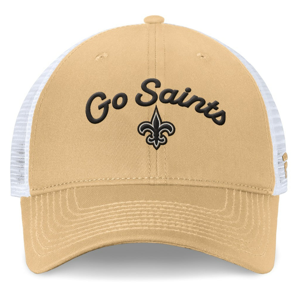 New Orleans Saints Women's Slogan Trucker Adjustable Hat | NFL Hot