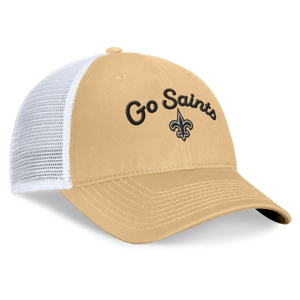 New Orleans Saints Women's Slogan Trucker Adjustable Hat | NFL Hot