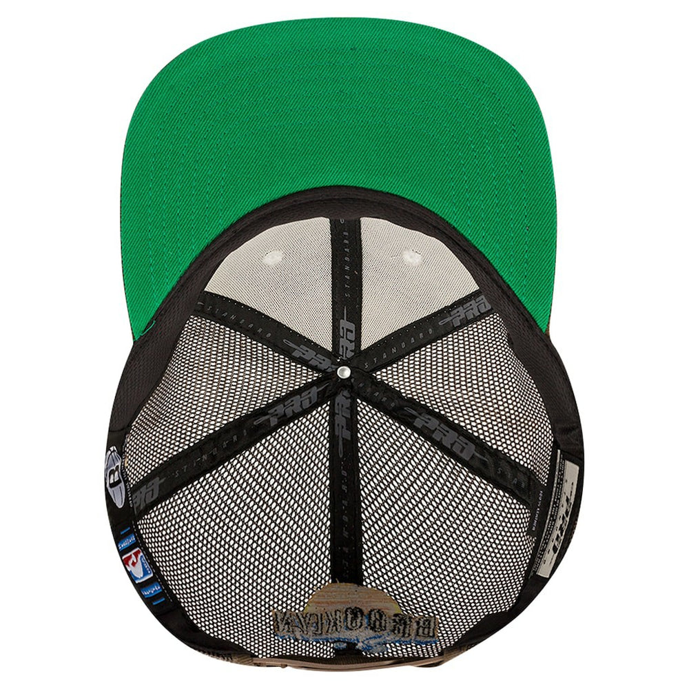Cream/Brown Brooklyn Nets Pro Standard Glint Sunset Snapback Hat | NBA
