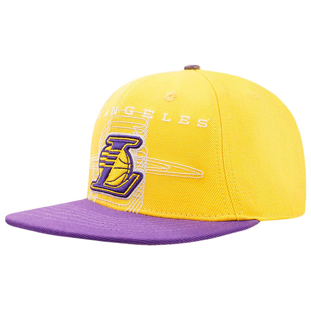 Gold/Purple Los Angeles Lakers Pro Standard Logo Morph Snapback Hat | NBA