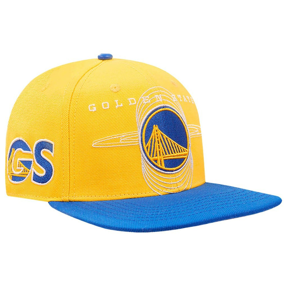 Gold/Royal Golden State Warriors Pro Standard Logo Morph Snapback Hat sale | NBA