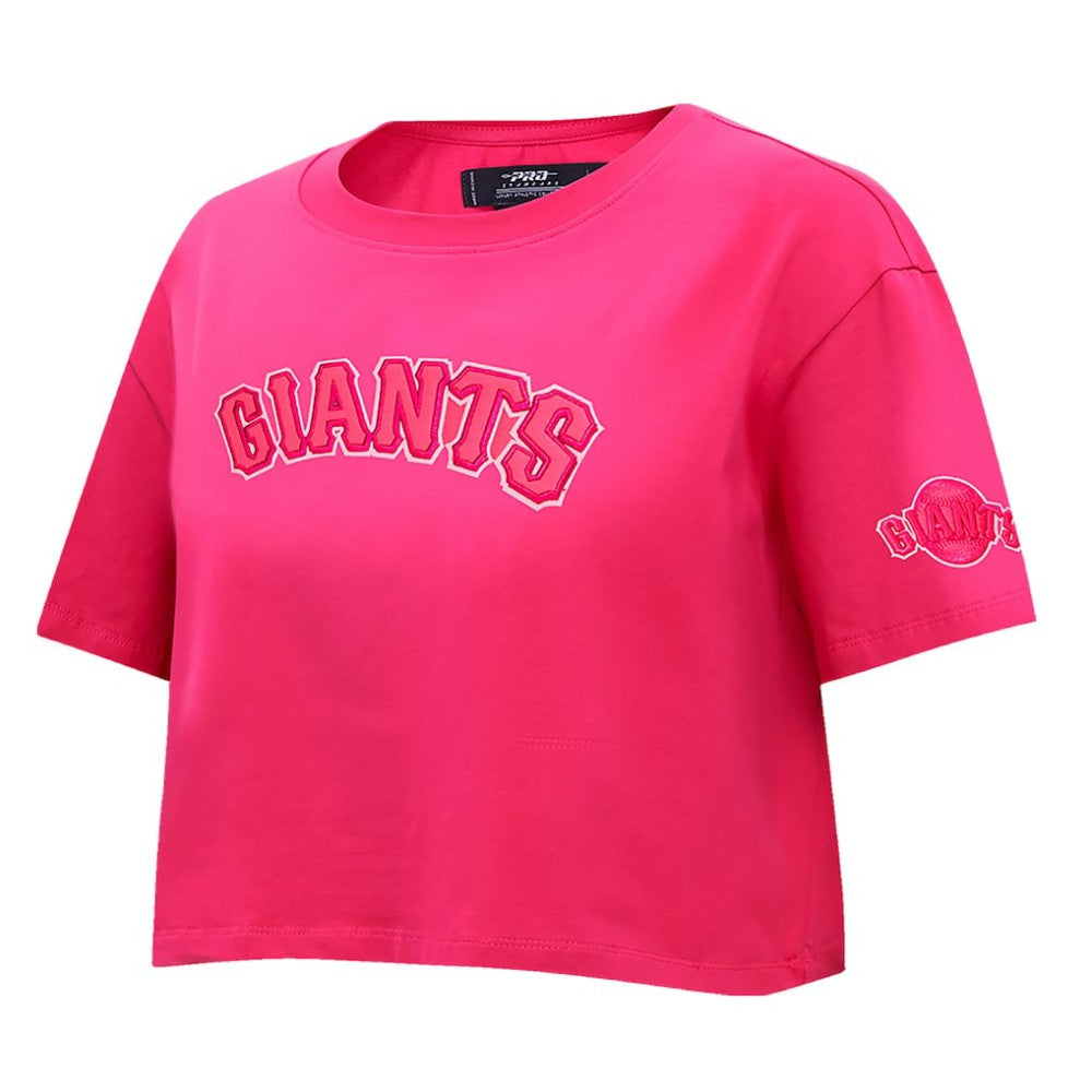 San Francisco Giants Pro Standard Women's Triple Pink Boxy Cropped T-Shirt - MLB T-shirts