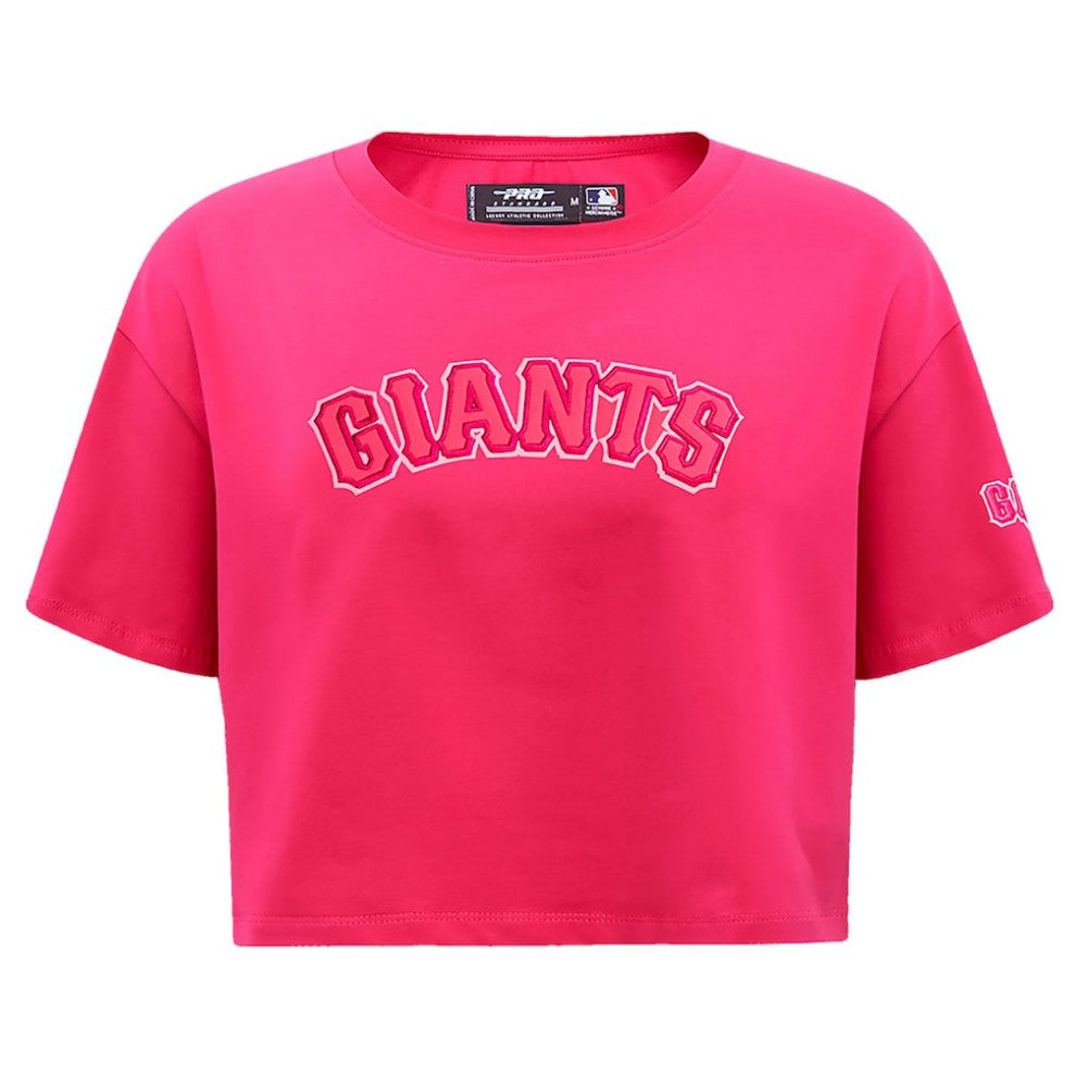 San Francisco Giants Pro Standard Women's Triple Pink Boxy Cropped T-Shirt - MLB T-shirts