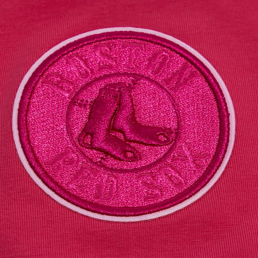 Boston Red Sox Pro Standard Women's Triple Pink Boxy Cropped T-Shirt - MLB T-shirts
