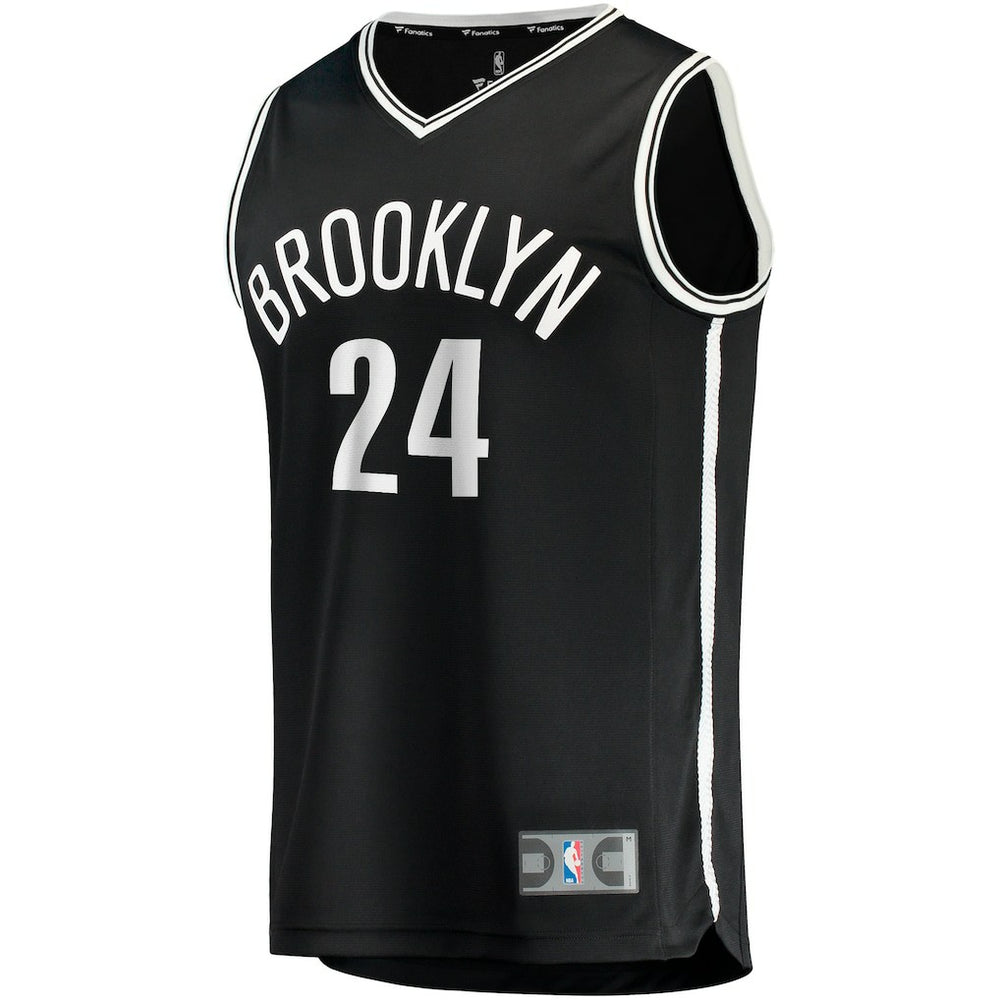 Black Cam Thomas Brooklyn Nets Big & Tall Fast Break Player Jersey | NBA