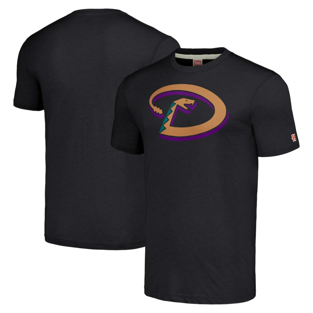 Arizona Diamondbacks Homage Hand-Drawn Logo Tri-Blend T-Shirt - MLB T-shirts