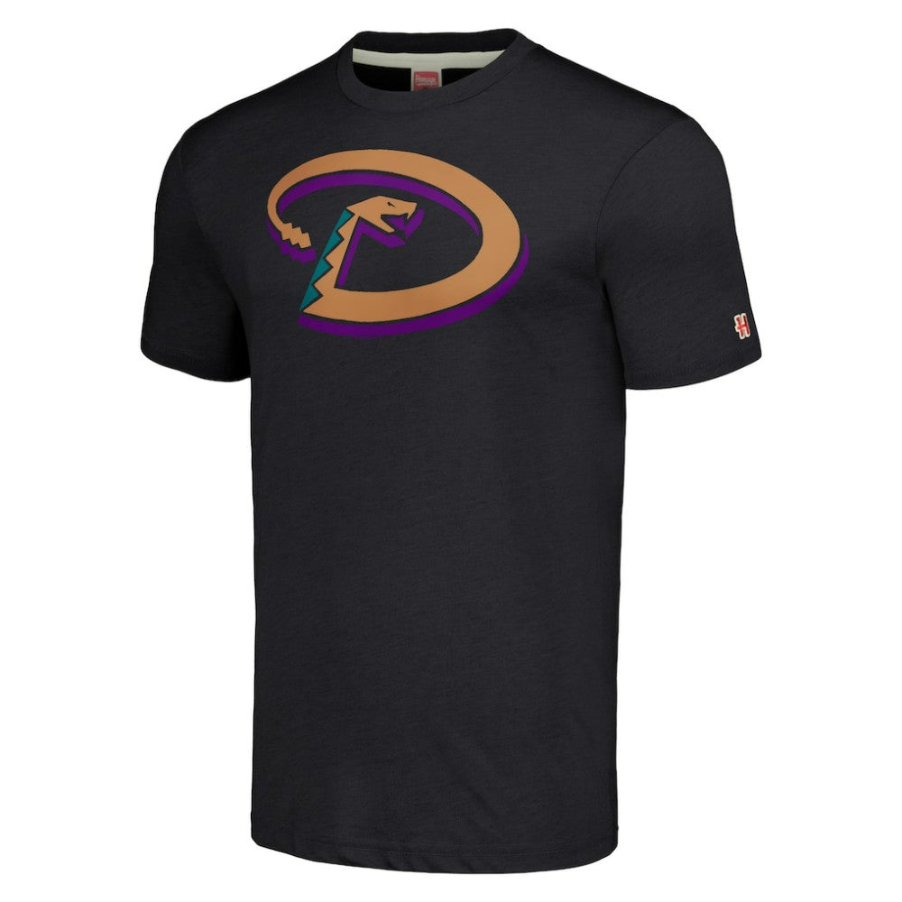 Arizona Diamondbacks Homage Hand-Drawn Logo Tri-Blend T-Shirt - MLB T-shirts