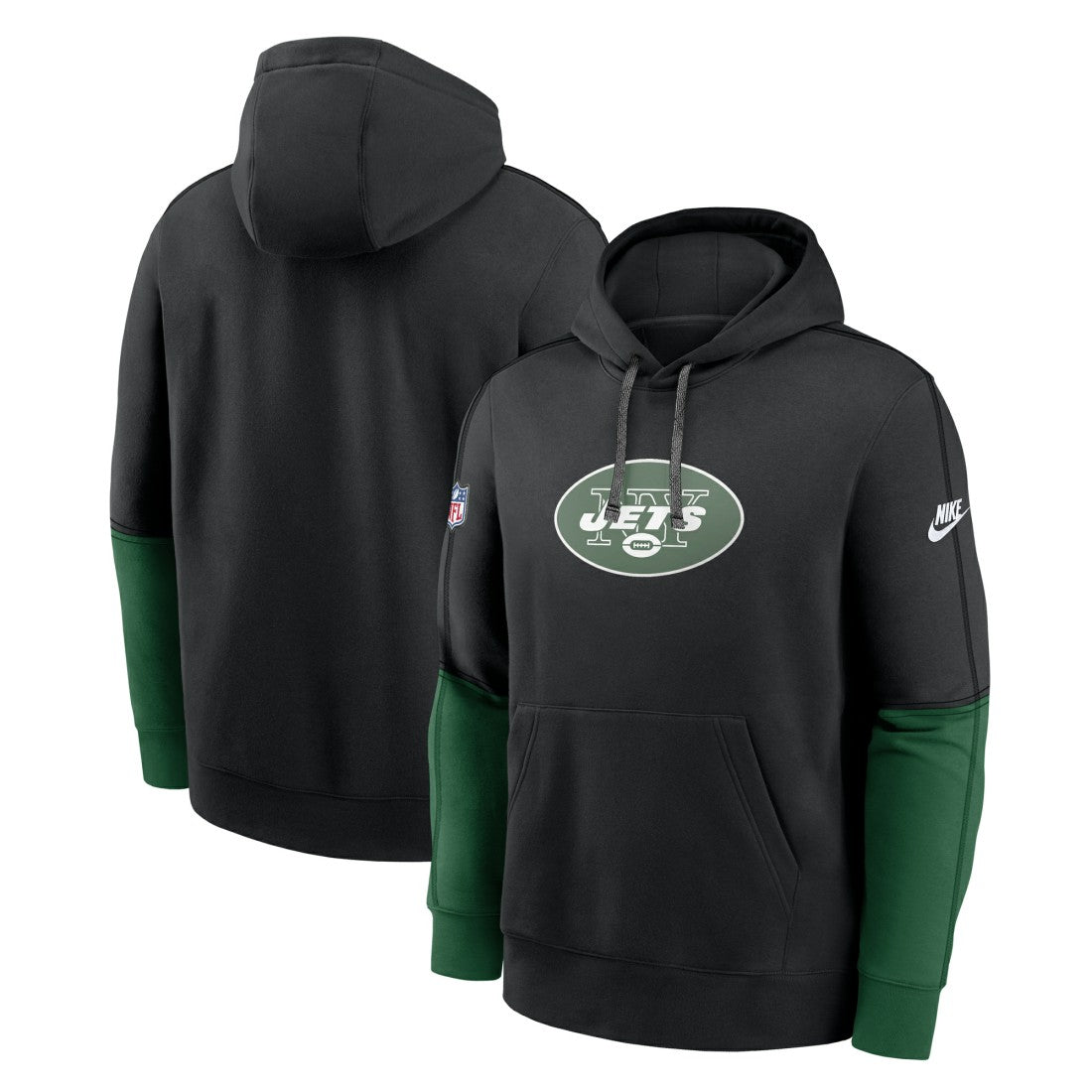 New York Jets Throwback Logo Club Tri-Blend Pullover Hoodie | NFL US