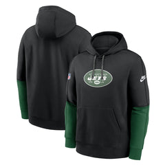 New York Jets Throwback Logo Club Tri-Blend Pullover Hoodie | NFL US