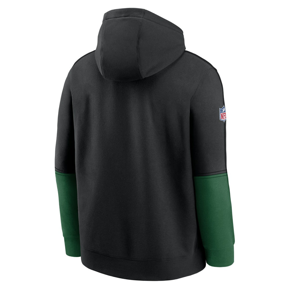 New York Jets Throwback Logo Club Tri-Blend Pullover Hoodie | NFL US
