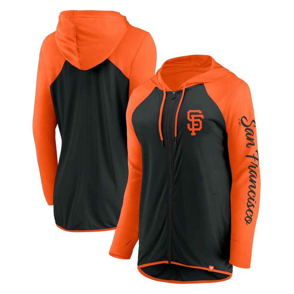 San Francisco Giants Fanatics Women's Script Sleeve Full-Zip Hoodie - MLB Hoodies