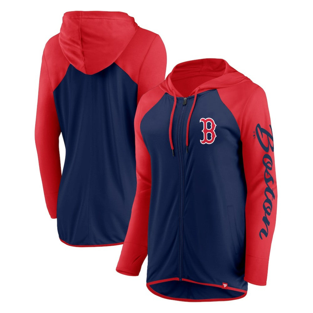 Boston Red Sox Fanatics Women's Script Sleeve Full-Zip Hoodie - MLB Hoodies