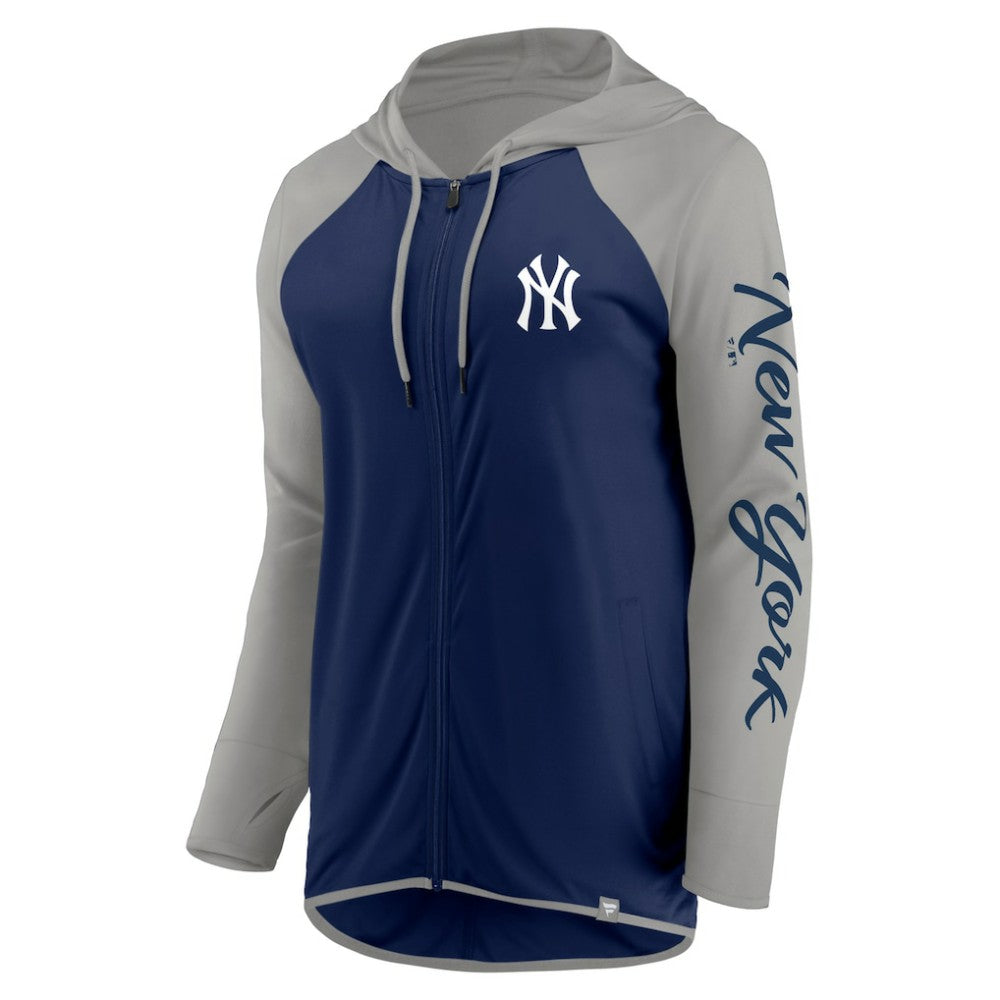 New York Yankees Fanatics Women's Script Sleeve Full-Zip Hoodie - MLB Hoodies