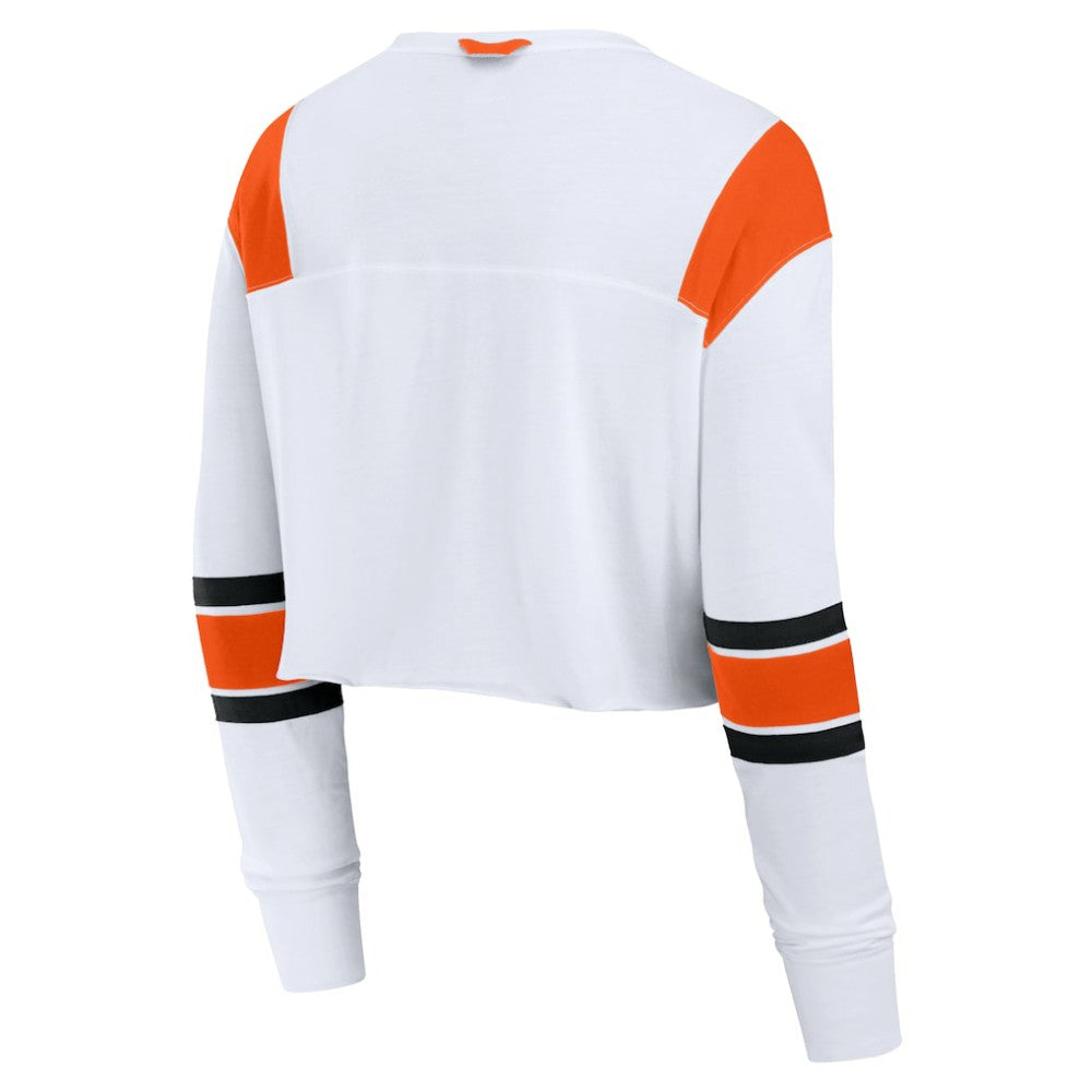 San Francisco Giants Fanatics Women's Stretch Cropped Fashion Long Sleeve T-Shirt - MLB T-shirts