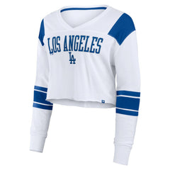 Los Angeles Dodgers Fanatics Women's Stretch Cropped Fashion Long Sleeve T-Shirt - MLB T-shirts