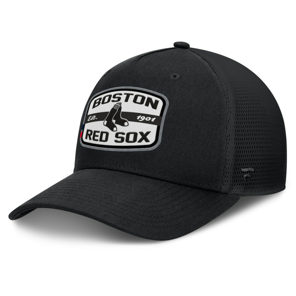 Boston Red Sox Fanatics Team Patch A-Frame Trucker Snapback Hat - MLB Hats