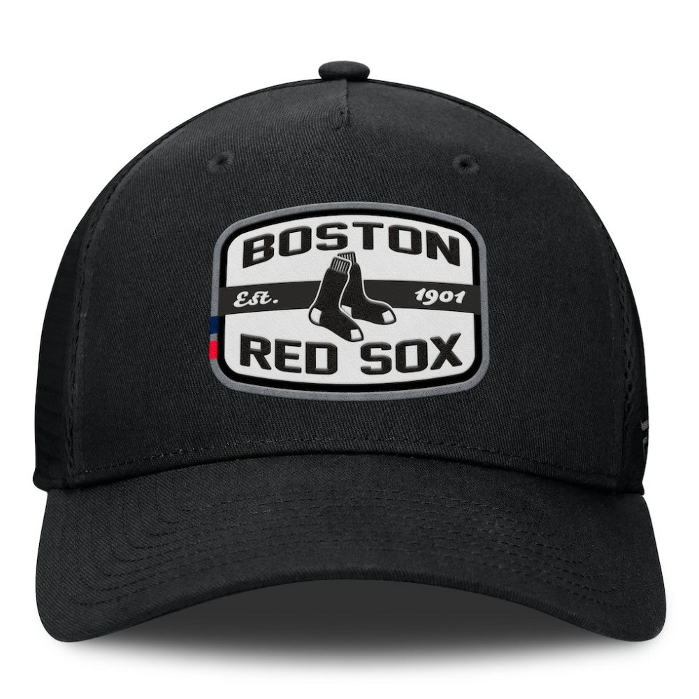 Boston Red Sox Fanatics Team Patch A-Frame Trucker Snapback Hat - MLB Hats