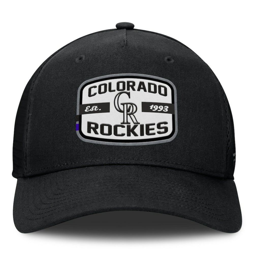 Colorado Rockies Fanatics Team Patch A-Frame Trucker Snapback Hat - MLB Hats