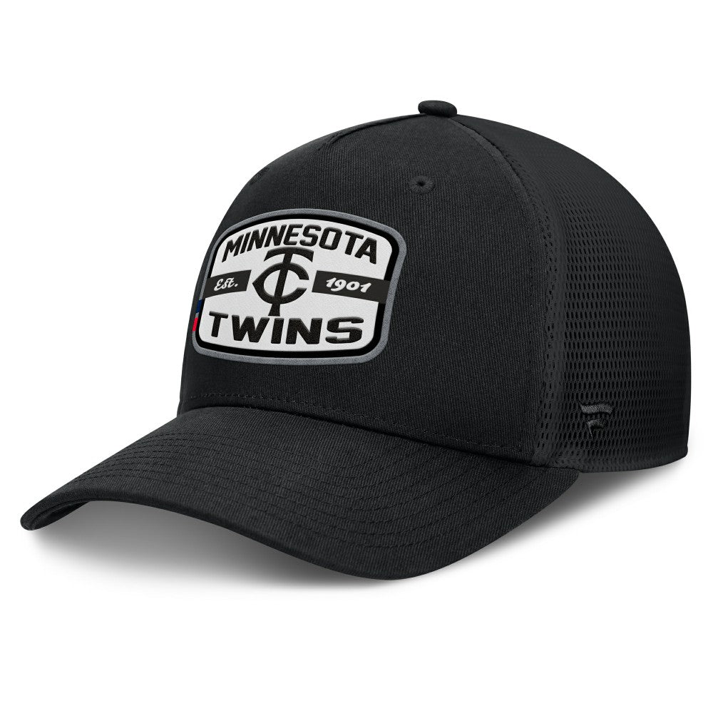 Minnesota Twins Fanatics Team Patch A-Frame Trucker Snapback Hat - MLB Hats
