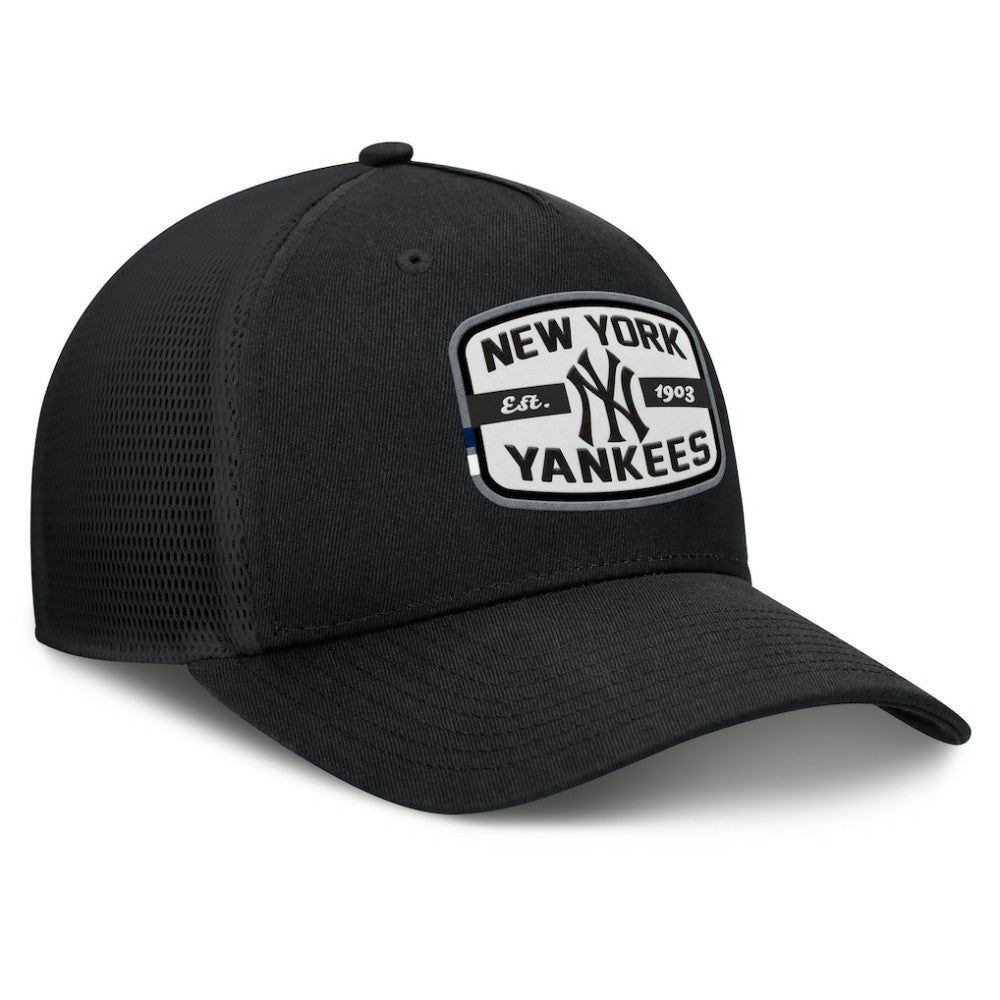 New York Yankees Fanatics Team Patch A-Frame Trucker Snapback Hat - MLB Hats