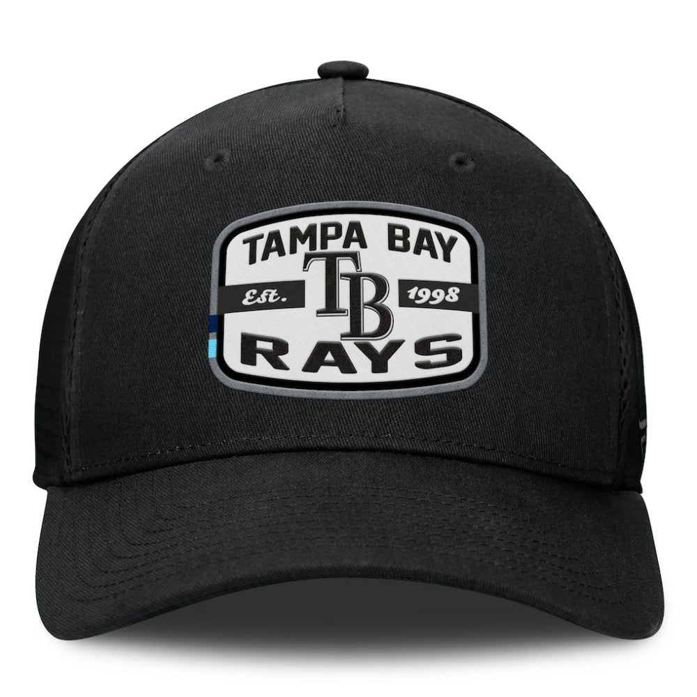 Tampa Bay Rays Fanatics Team Patch A-Frame Trucker Snapback Hat - MLB Hats