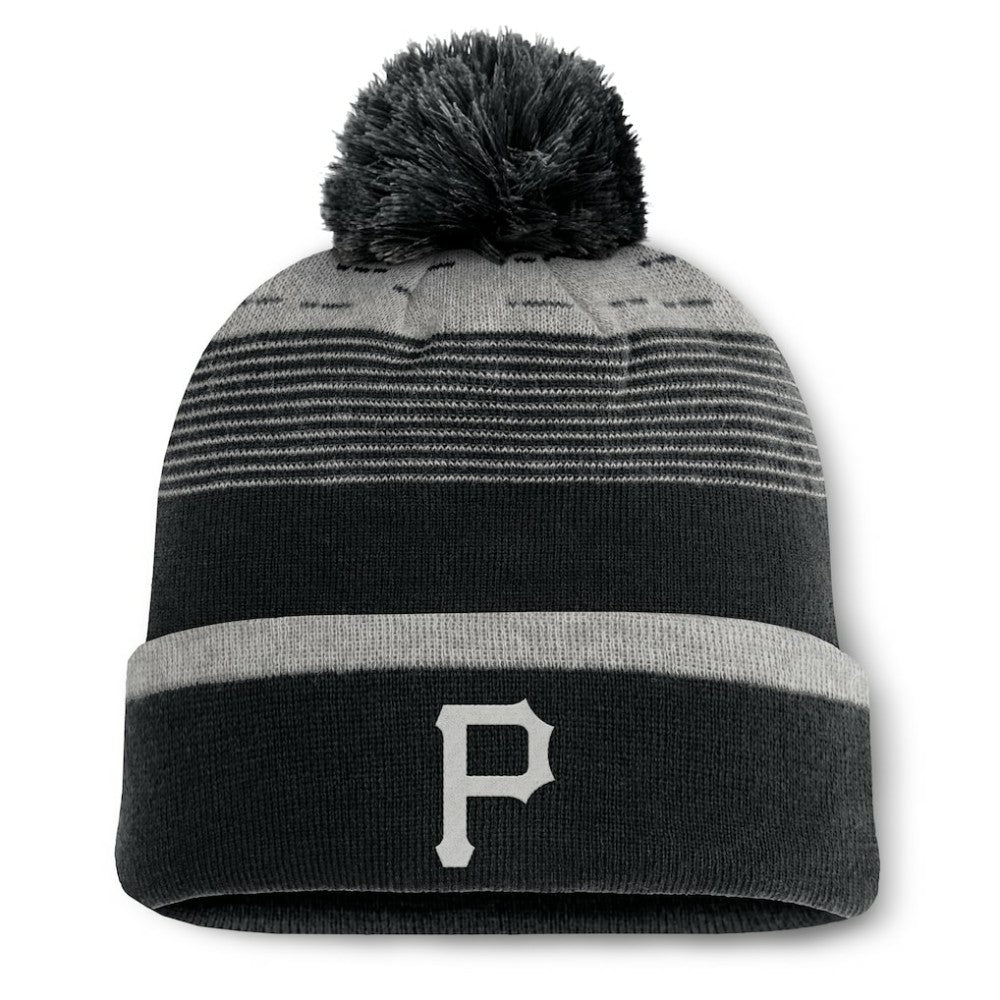 Pittsburgh Pirates Fanatics Fundamental Gradient Cuffed Knit Hat with Pom - MLB Hats