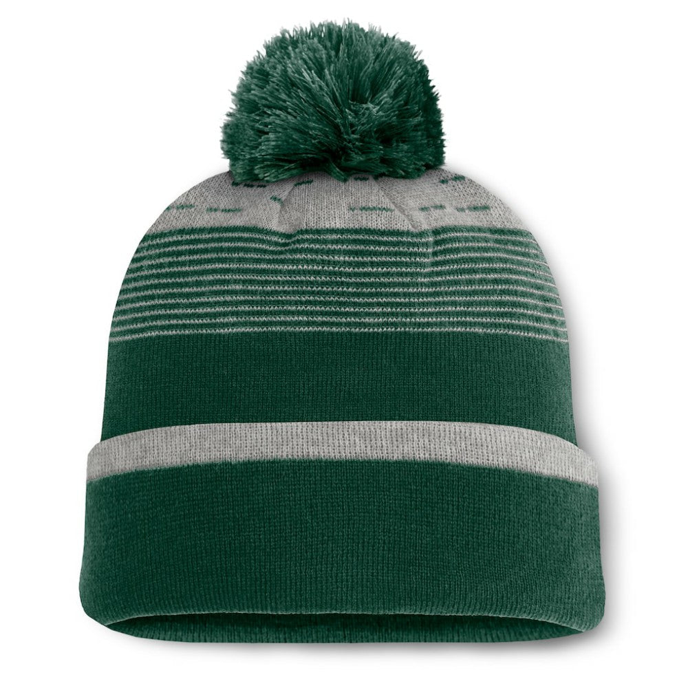 Athletics Fanatics Fundamental Gradient Cuffed Knit Hat with Pom - MLB Hats