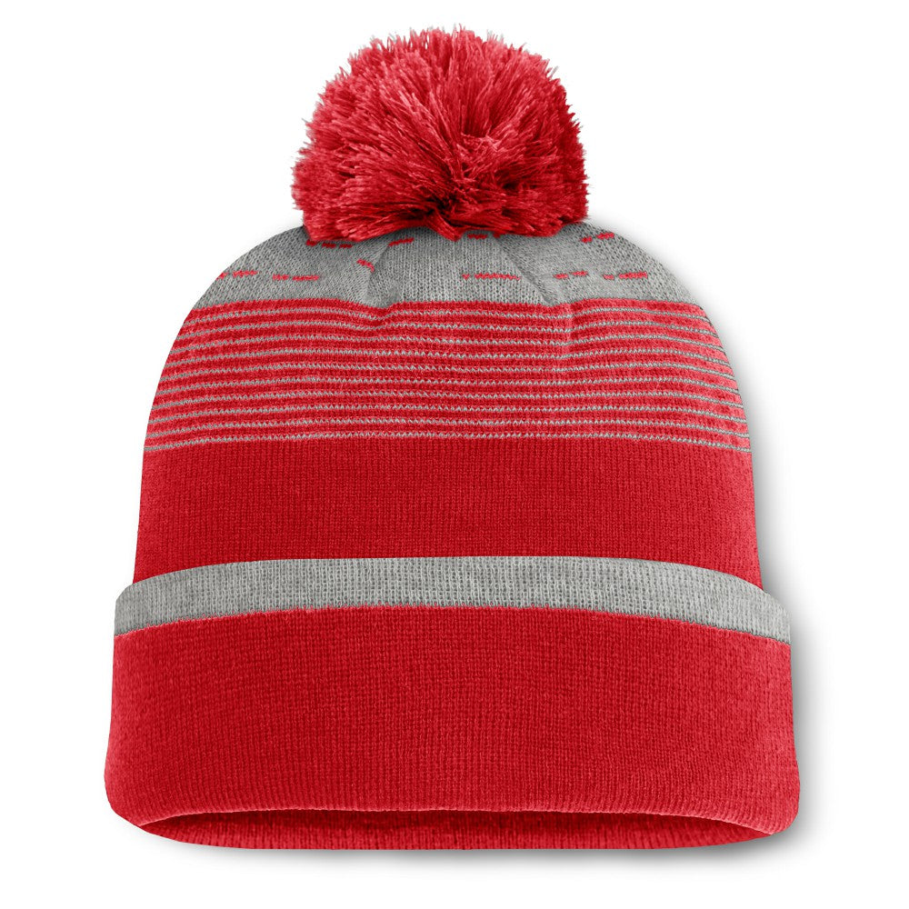 St. Louis Cardinals Fanatics Fundamental Gradient Cuffed Knit Hat with Pom - MLB Hats
