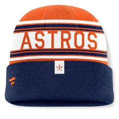 Houston Astros Fanatics Fundamental Team Stripe Cuffed Knit Hat - MLB Hats