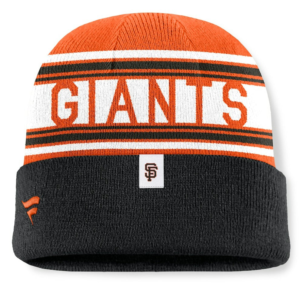 San Francisco Giants Fanatics Fundamental Team Stripe Cuffed Knit Hat - MLB Hats