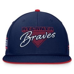 Atlanta Braves Fanatics Fundamental Tri-Script Fitted Hat - MLB Hats