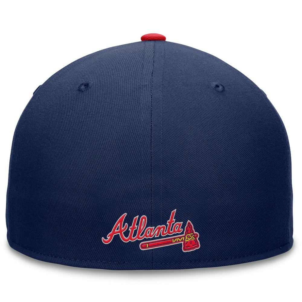 Atlanta Braves Fanatics Fundamental Tri-Script Fitted Hat - MLB Hats