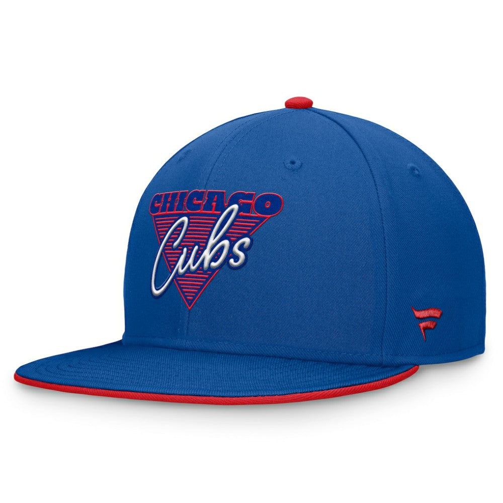 Chicago Cubs Fanatics Fundamental Tri-Script Fitted Hat - MLB Hats