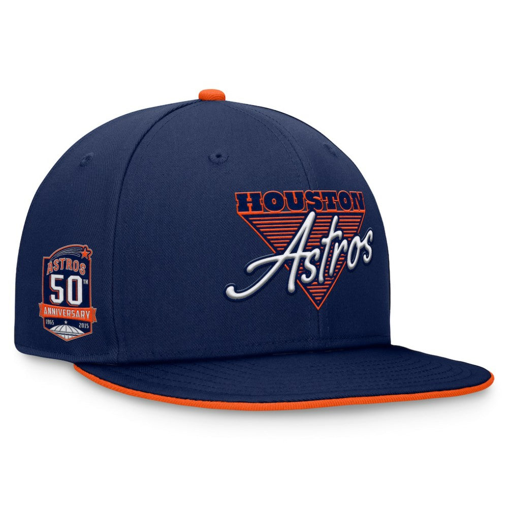 Houston Astros Fanatics Fundamental Tri-Script Fitted Hat - MLB Hats