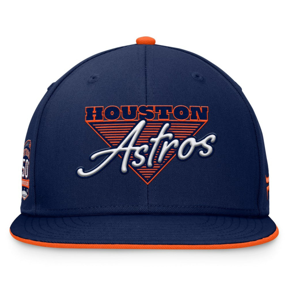 Houston Astros Fanatics Fundamental Tri-Script Fitted Hat - MLB Hats