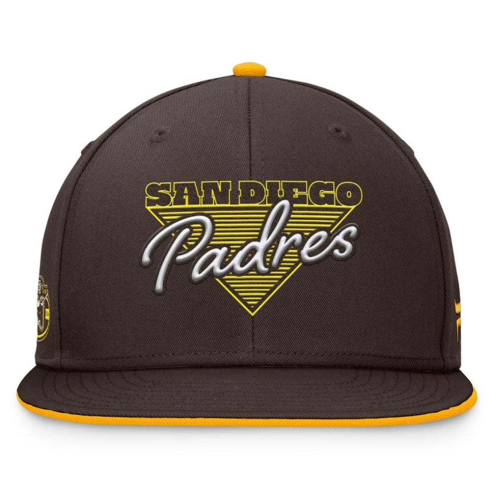 San Diego Padres Fanatics Fundamental Tri-Script Fitted Hat - MLB Hats