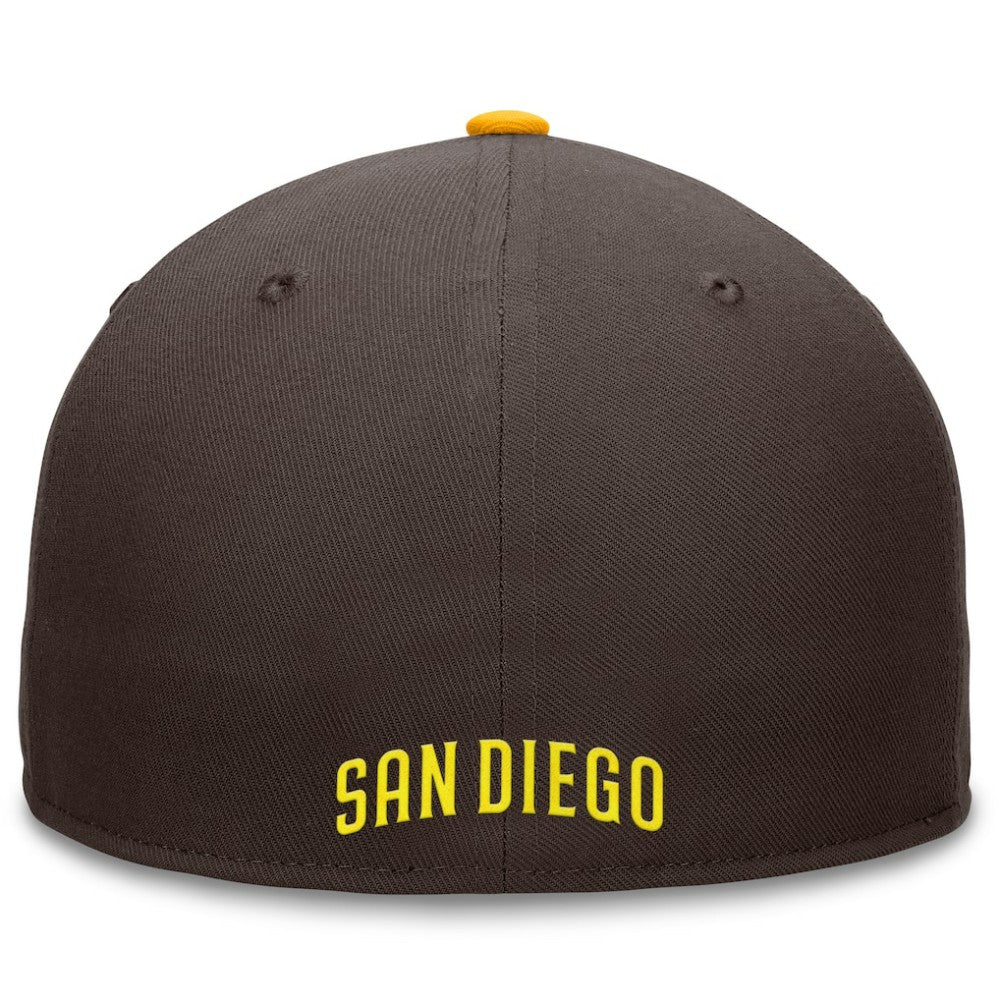 San Diego Padres Fanatics Fundamental Tri-Script Fitted Hat - MLB Hats