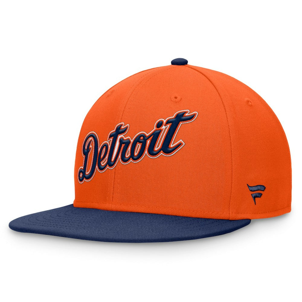Detroit Tigers Fanatics Fundamental Two-Tone Fitted Hat - MLB Hats