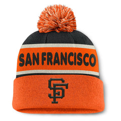 San Francisco Giants Fanatics Heritage Cuffed Knit Hat with Pom - MLB Hats