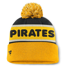 Pittsburgh Pirates Fanatics Heritage Cuffed Knit Hat with Pom - MLB Hats