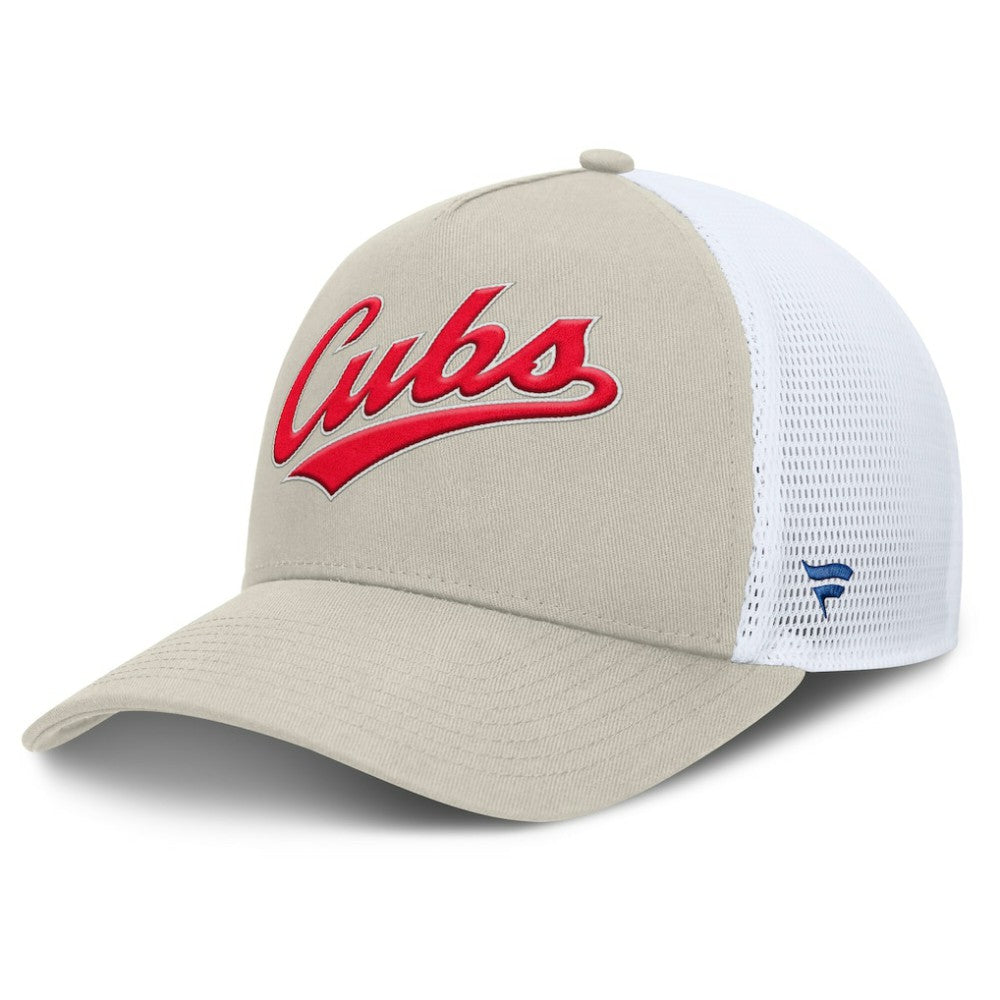 Chicago Cubs Fanatics Heritage Light Khaki A-Frame Adjustable Hat - MLB Hats
