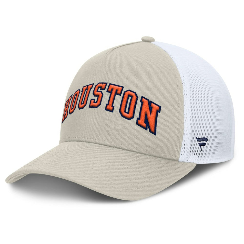 Houston Astros Fanatics Heritage Light Khaki A-Frame Adjustable Hat - MLB Hats