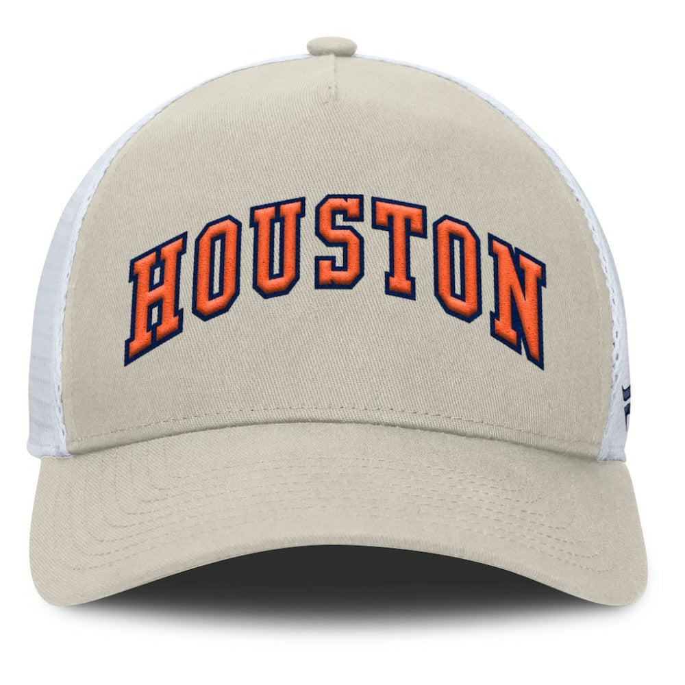 Houston Astros Fanatics Heritage Light Khaki A-Frame Adjustable Hat - MLB Hats
