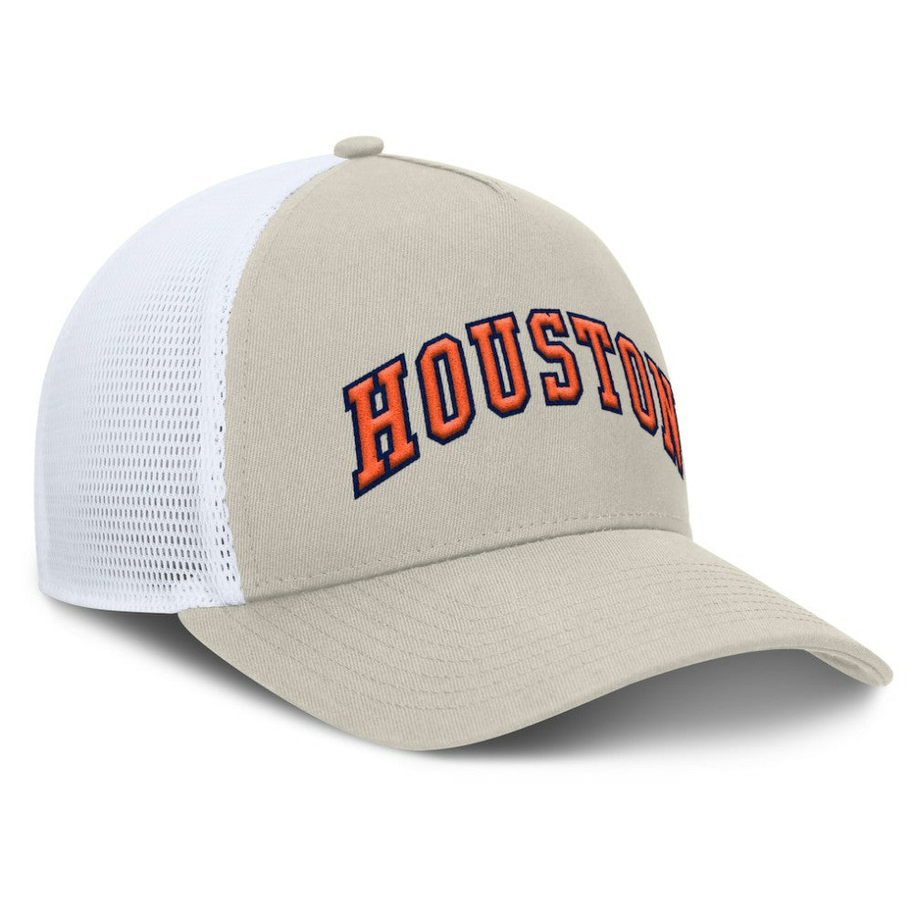 Houston Astros Fanatics Heritage Light Khaki A-Frame Adjustable Hat - MLB Hats