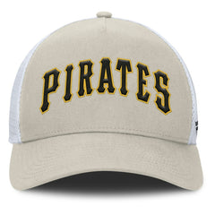 Pittsburgh Pirates Fanatics Heritage Light Khaki A-Frame Adjustable Hat - MLB Hats
