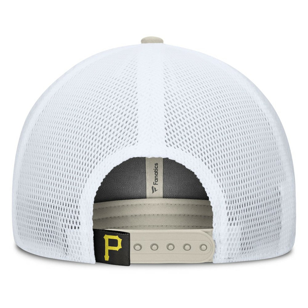Pittsburgh Pirates Fanatics Heritage Light Khaki A-Frame Adjustable Hat - MLB Hats